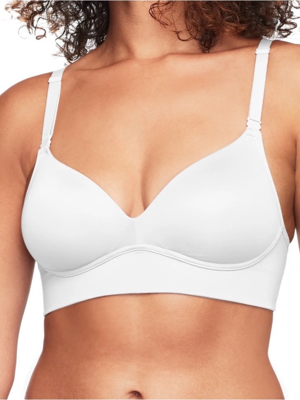 Warner's White Wireless Everyday Bra - Smooth Support